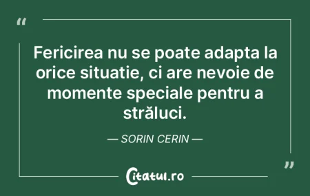 Fericirea nu se poate adapta la orice si... Fericirea nu se poate adapta la orice si...