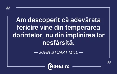 Am descoperit că adevărata fericire vi... Am descoperit că adevărata fericire vi...