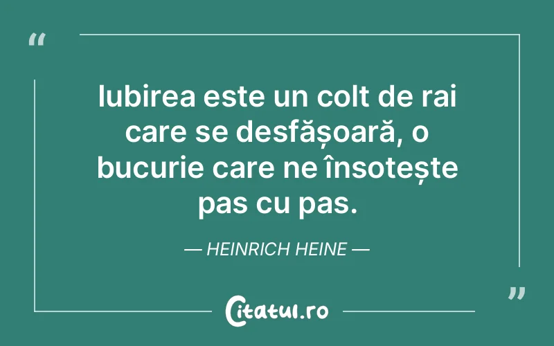 Citat Heinrich Heine - citate spiritualitate