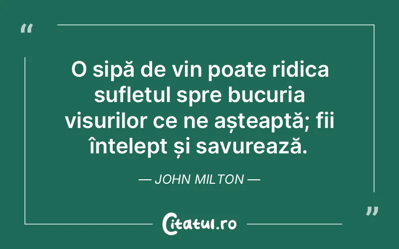 Citat John Milton - citate spiritualitate