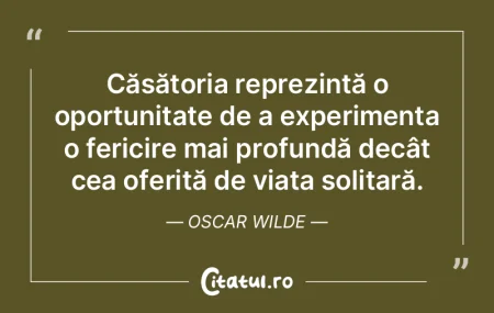 Căsătoria reprezintă o oportunitate d... Căsătoria reprezintă o oportunitate d...