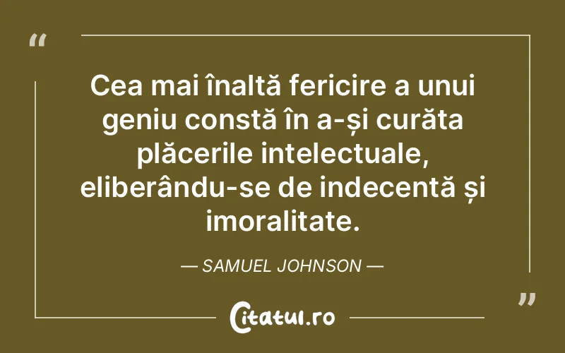 Citat Samuel Johnson - citate spiritualitate