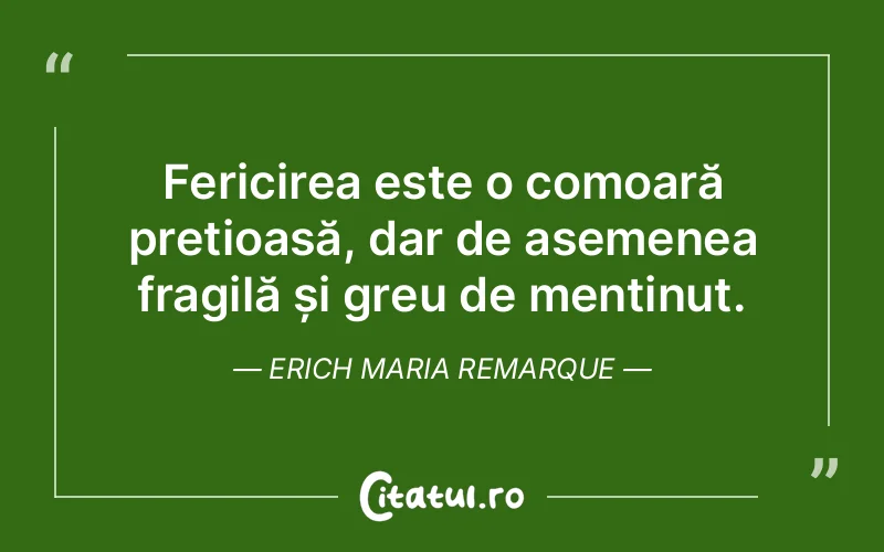 Citat Erich Maria Remarque - citate spiritualitate