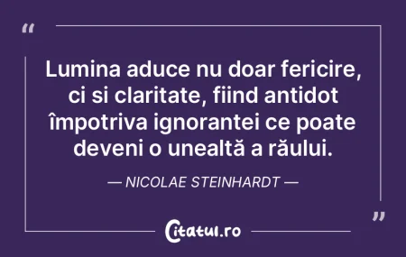 Lumina aduce nu doar fericire, ci și cl... Lumina aduce nu doar fericire, ci și cl...