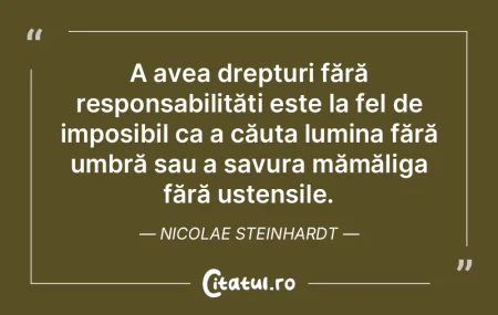 A avea drepturi fără responsabilităț... A avea drepturi fără responsabilităț...