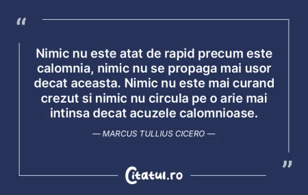 Nimic nu este atat de rapid precum este ...