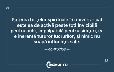 Puterea forţelor spirituale în univers... Puterea forţelor spirituale în univers...