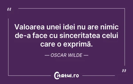 Valoarea unei idei nu are nimic de-a fac... Valoarea unei idei nu are nimic de-a fac...