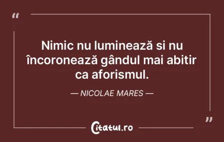 Nimic nu luminează și nu încoronează... Nimic nu luminează și nu încoronează...