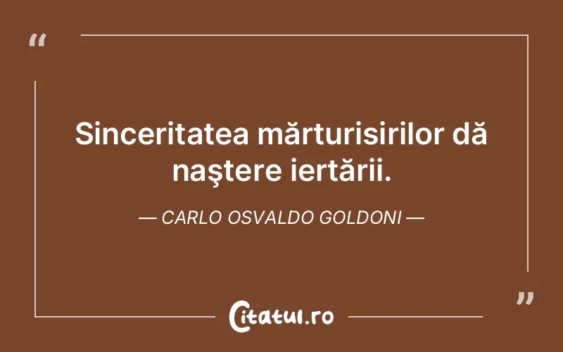 Citat Carlo Osvaldo Goldoni - citate spiritualitate