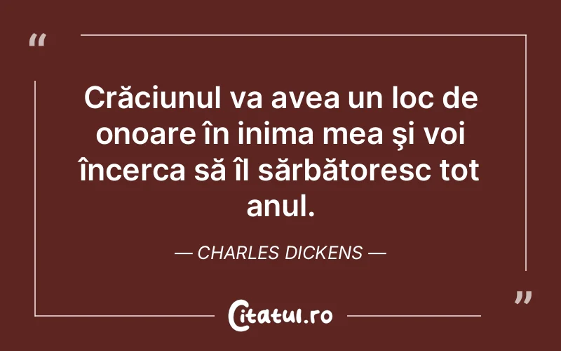 Citat Charles Dickens - citate spiritualitate