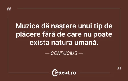 Muzica dă naştere unui tip de plăcere...