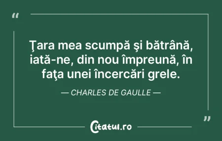 Ţara mea scumpă şi bătrână, iată-... Ţara mea scumpă şi bătrână, iată-...