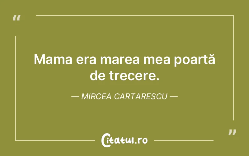 Citat Mircea Cartarescu - citate spiritualitate