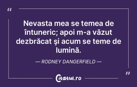 Nevasta mea se temea de întuneric; apoi... Nevasta mea se temea de întuneric; apoi...