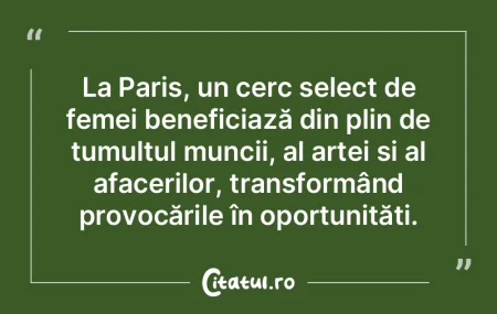 La Paris, un cerc select de femei benefi... La Paris, un cerc select de femei benefi...