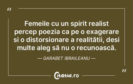 Femeile cu un spirit realist percep poez... Femeile cu un spirit realist percep poez...