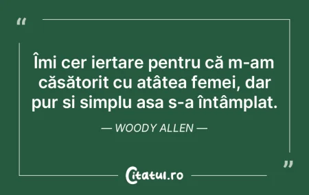 Îmi cer iertare pentru că m-am căsăt... Îmi cer iertare pentru că m-am căsăt...