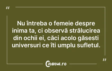 Nu întreba o femeie despre inima ta, ci... Nu întreba o femeie despre inima ta, ci...