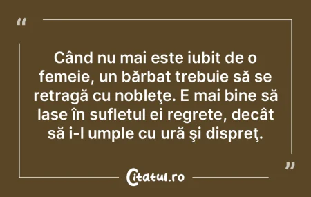 Când nu mai este iubit de o femeie, un ... Când nu mai este iubit de o femeie, un ...