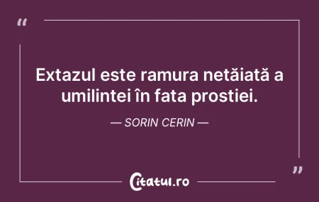 Extazul este ramura netăiată a umilinÈ... Extazul este ramura netăiată a umilinÈ...