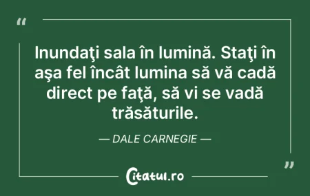Inundaţi sala în lumină. Staţi în a... Inundaţi sala în lumină. Staţi în a...