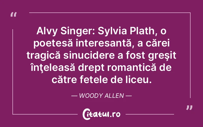 Citat Woody Allen - citate spiritualitate