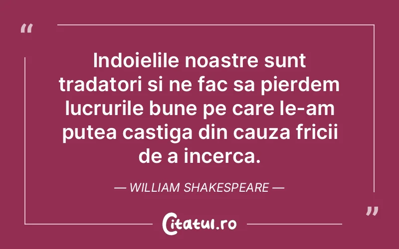 Citat William Shakespeare - citate spiritualitate