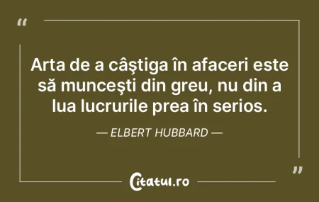 Arta de a câştiga în afaceri este să... Arta de a câştiga în afaceri este să...