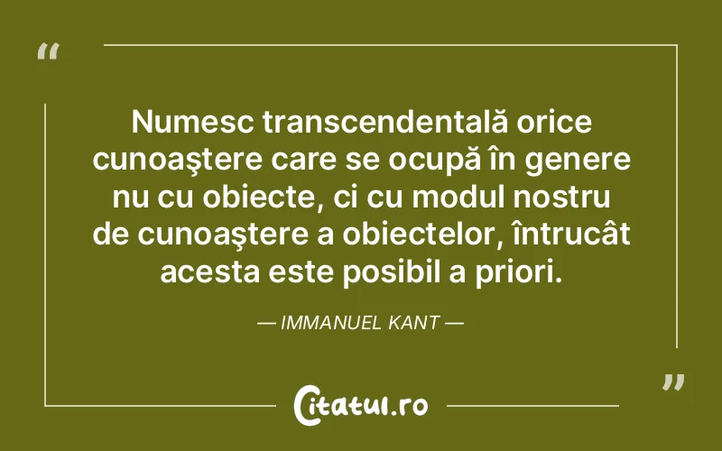 Citat Immanuel Kant - citate spiritualitate
