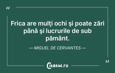 Frica are mulÅ£i ochi ÅŸi poate zări pÃ... Frica are mulÅ£i ochi ÅŸi poate zări pÃ...
