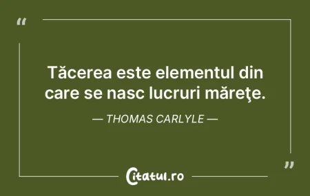 Tăcerea este elementul din care se nasc... Tăcerea este elementul din care se nasc...