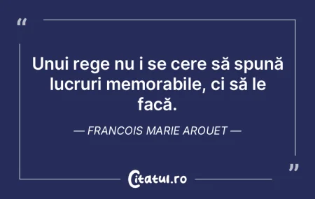 Unui rege nu i se cere să spună lucrur... Unui rege nu i se cere să spună lucrur...