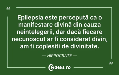Epilepsia este percepută ca o manifesta...