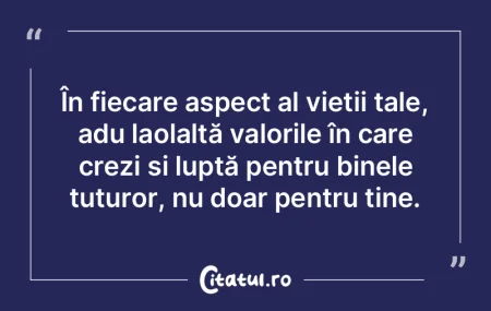 În fiecare aspect al vieții tale, adu ... În fiecare aspect al vieții tale, adu ...