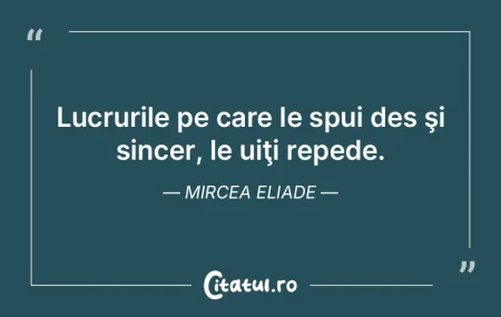 Lucrurile pe care le spui des şi sincer... Lucrurile pe care le spui des şi sincer...