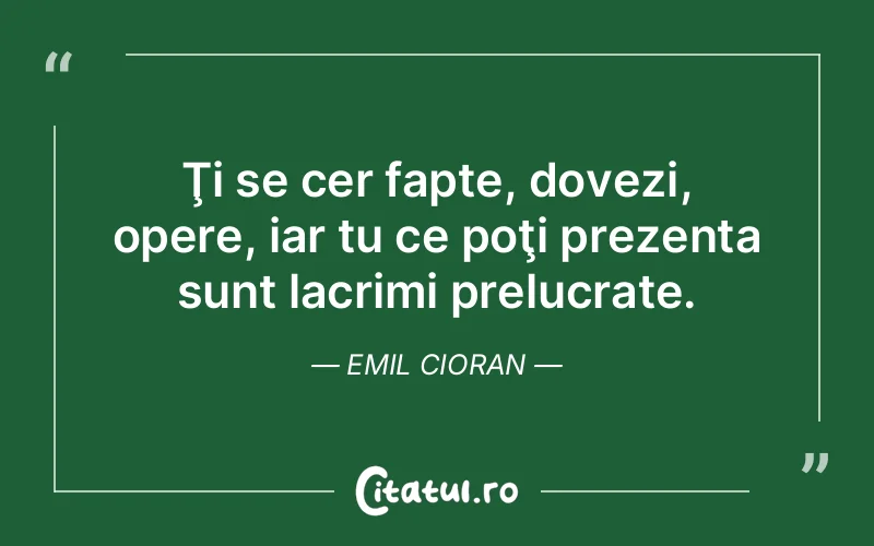 Citat Emil Cioran - citate spiritualitate