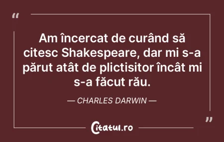 Am încercat de curând să citesc Shake... Am încercat de curând să citesc Shake...