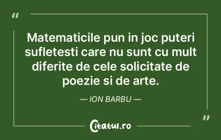 Matematicile pun in joc puteri sufletest... Matematicile pun in joc puteri sufletest...