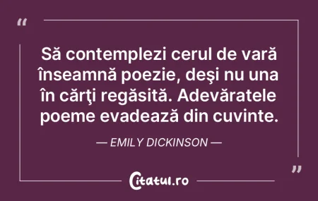 Să contemplezi cerul de vară înseamnÄ... Să contemplezi cerul de vară înseamnÄ...