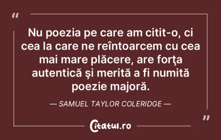 Nu poezia pe care am citit-o, ci cea la ... Nu poezia pe care am citit-o, ci cea la ...