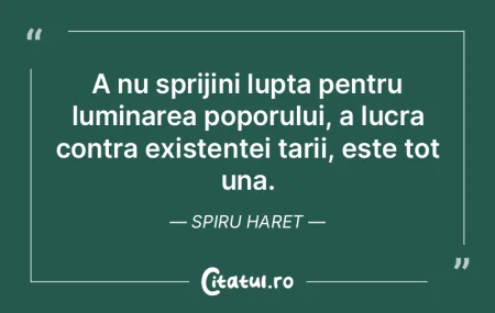 A nu sprijini lupta pentru luminarea pop... A nu sprijini lupta pentru luminarea pop...