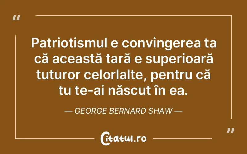 Citat George Bernard Shaw - citate spiritualitate
