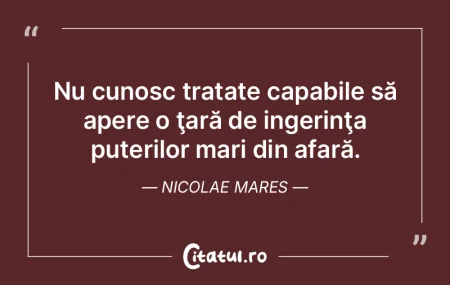 Nu cunosc tratate capabile să apere o Å... Nu cunosc tratate capabile să apere o Å...