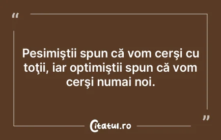 Pesimiştii spun că vom cerşi cu toţi...