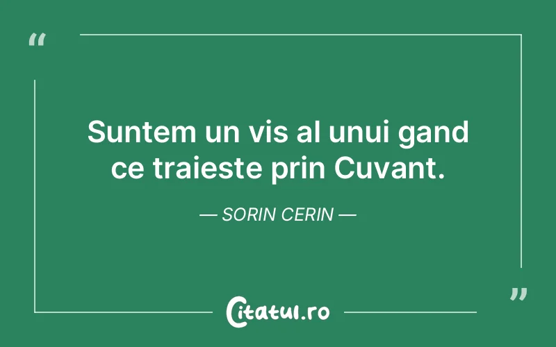 Citat Sorin Cerin - citate spiritualitate