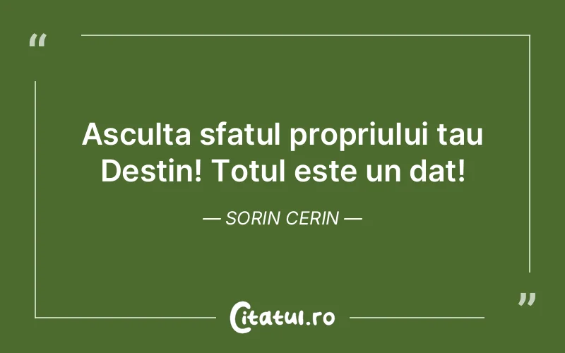 Citat Sorin Cerin - citate spiritualitate