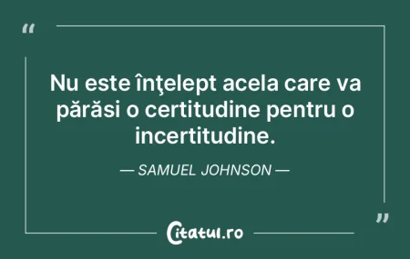 Nu este înţelept acela care va părăs... Nu este înţelept acela care va părăs...