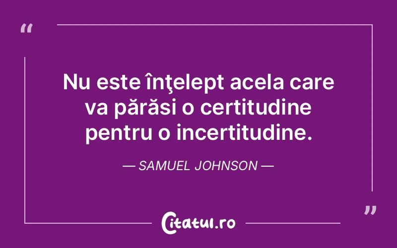 Citat Samuel Johnson - citate spiritualitate