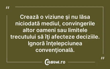 Crează o viziune ÅŸi nu lăsa niciodatÄ... Crează o viziune ÅŸi nu lăsa niciodatÄ...